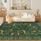 DUKINO 8x10 Rug, Washable Animal Living Room Rug - Image 2