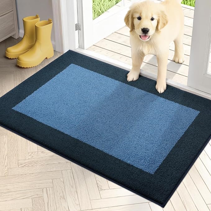 PURRUGS Dirt Trapping Door Mat 24" x 36", Non-Slip/Skid Machine Washable by PURRUGS