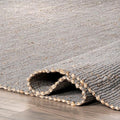 Nuloom Elfriede Handmade, Jute & Cotton, Textured and Earthy, High Traffic by nuLOOM