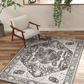 EnHomee 4x6 Washable Area Rugs for Bedroom, Boho Vintage Rugs, Foldable Area by EnHomee
