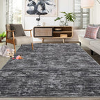RUGSREAL 8x10 Washable Rug for Living Room Non-Slip Modern Abstract Area Rug - Image 3