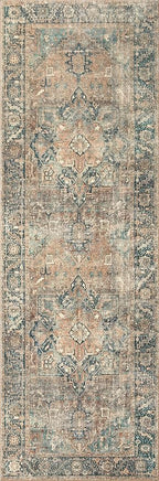 Loloi Margot Collection MAT-02 Terracotta/Lagoon 3'-6" x 5'-6" Accent Rug feat. - Image 8