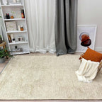 Alfa Rich 4x6 Sand Beige Washable Area Rugs - Image 2