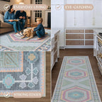 Fame Living Washable Area Rug. Modern Farmhouse. Vintage. Turkish. Bohemian. - Image 4