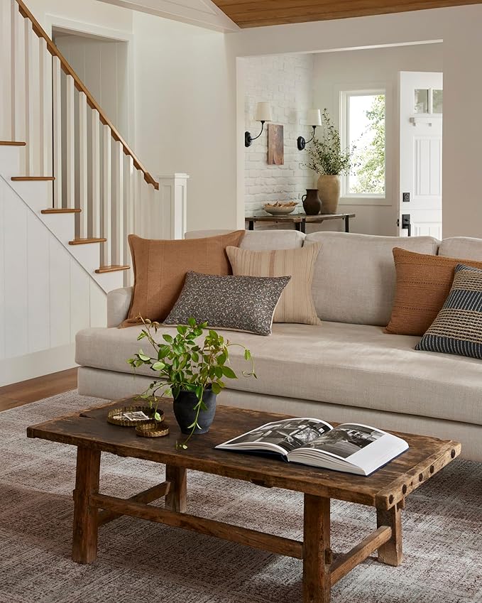 Loloi Angela Rose Ember Collection EMB-10 Fog/Dove 2'-7" x 7'-6" Runner Rug - Image 2