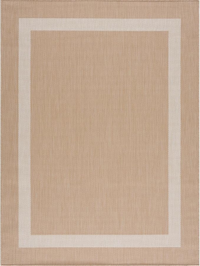 CAMILSON Outdoor Rug 6x9, Modern Outside Rugs - Image 2