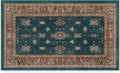 RUGGABLE Washable Vintage Area Rug – Verena Teal Blue 3x5, Stain-Resistant by RUGGABLE