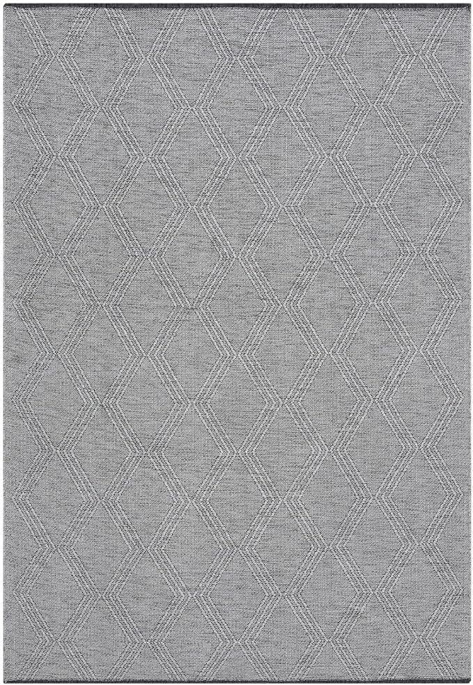 LUXE WEAVERS Modern Farmhouse Gray 9x12 Washable Area Rug, Anti-Slip Diamond - Image 2