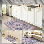 Fame Rugs Turkish Rug. Washable Vintage Oriental Antique Inspired Traditional - Image 5