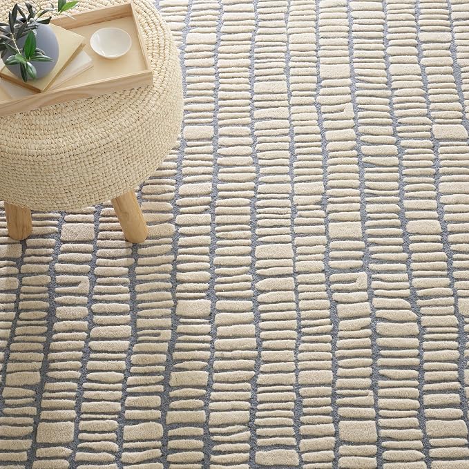 Dash and Albert Roark Pewter Blue Hand Tufted Wool Rug, 3 X 5 Feet - Image 3
