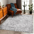 Area Rug 5'x7' Washable Rug Vintage Traditional Floor Cover Thin Retro Kitchen by CHAMPLANT