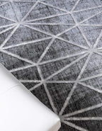 Rugs.com Lattice Trellis Collection Rug – 8' x 10' Gray Low-Pile Rug Perfect - Image 6