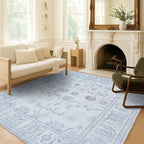 Beige Oushak Runner Rug, Modern Runners, Long Runner Rugs - Image 8