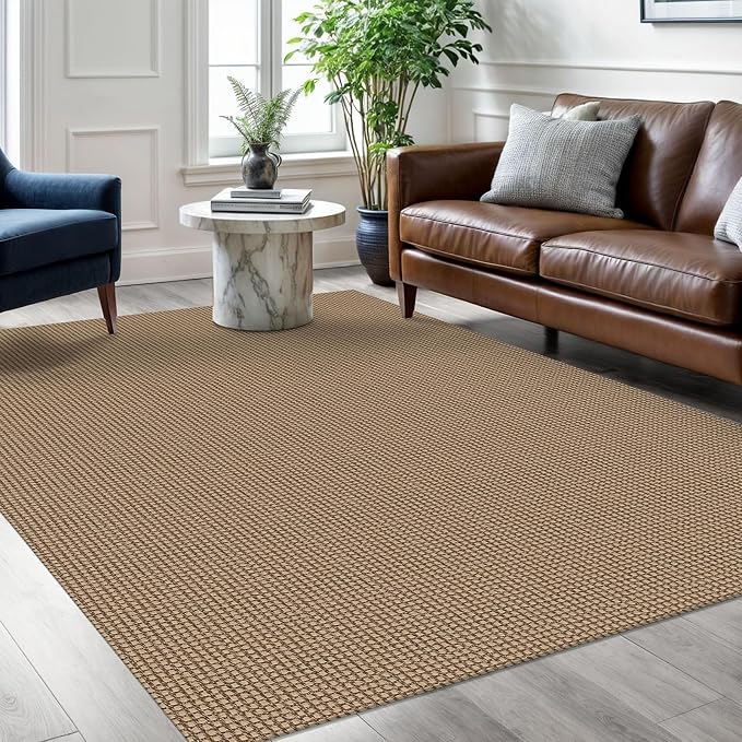 Braided Area Rug 5x7 Ft Washable Rugs by Ivissy