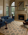 Loloi Chris Loves Julia Rue Collection RUE-04 Moss/Blue 5'-0" x 7'-6" Area Rug by Loloi