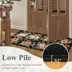 DUKINO 3x5 Area Rug, Floral Non-Slip Indoor Washable Rug - Image 8