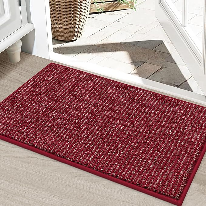 BEQHAUSE Dirt Trapper Door Mat 24" x 36", Non-Slip Washable Doormats Entrance by BEQHAUSE