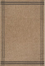 Easy Jute Rugs 10x14 Bordered Natural Color Living Room Indoor Outdoor Area Rug - Image 2