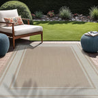 Beverly Rug Large Outdoor Rug 10x14 Modern Bordered Area Rugs by BeverlyRug