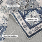 DUKINO 9x12 Area Rugs, Non Slip Distressed Living Room Rugs, Soft Large - Image 5
