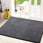 PURRUGS Dirt Trapping Door Mat 31.5" x 47", Non-Slip Machine Washable Entry Rug by PURRUGS