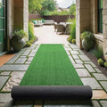 Ottomanson Artificial Grass Turf 2'7" x 49' Indoor Outdoor Faux Grass Rug by Ottomanson