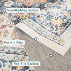vivorug Runner Rug 2'x7' Washable Non-Slip Boho Runners - Image 4