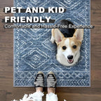 KILOCOCO Boho Entryway Rug 3x5 Area Rug Washable Non Slip Printed Throw Rugs - Image 4
