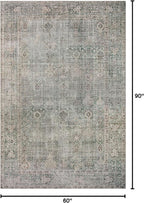 Loloi Chris Loves Julia Jules Collection JUL-08 Emerald/Antique Ivory 5'-0'' x - Image 2