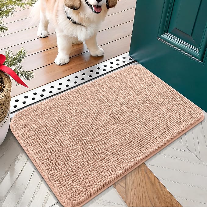 OLANLY Dog Door Mat for Muddy Paws 24x16, Absorbs Moisture and Dirt, Absorbent by OLANLY