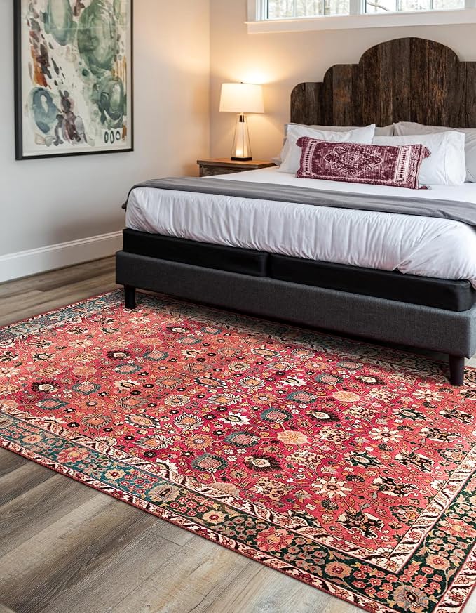 vivorug Washable Rug, Ultra Soft Area Rug 5x7, Non Slip Throw Rug, Stain - Image 2