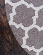 Rugs.com Lattice Collection Rug – 8 Ft Round Chocolate Brown Medium Rug Perfect - Image 6