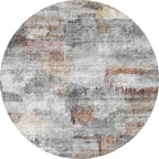 vivorug Round Rug 5ft Abstract Round Area Rug Non-Slip Indoor Carpet - Image 4