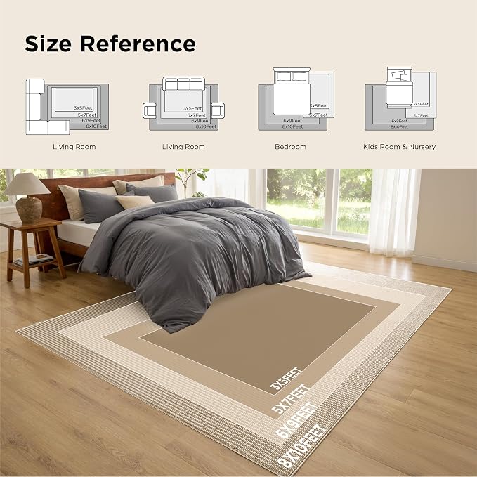 Bedsure 3x5 Faux Wool Area Rugs - Image 8