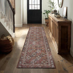 Kuden 2'6"x7' Runner Rug, Machine Washable Area Rug - Image 4