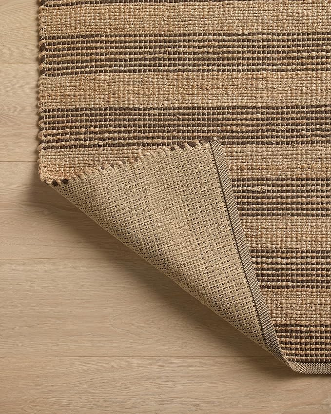 Loloi Chris Loves Julia Judy Collection JUD-06 Natural/Chocolate 2'-6" x 7'-6" - Image 6