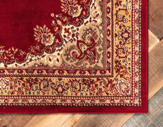Unique Loom Reza Collection Traditional Persian Style Area Rug, 9 ft 10 in x 13 - Image 7