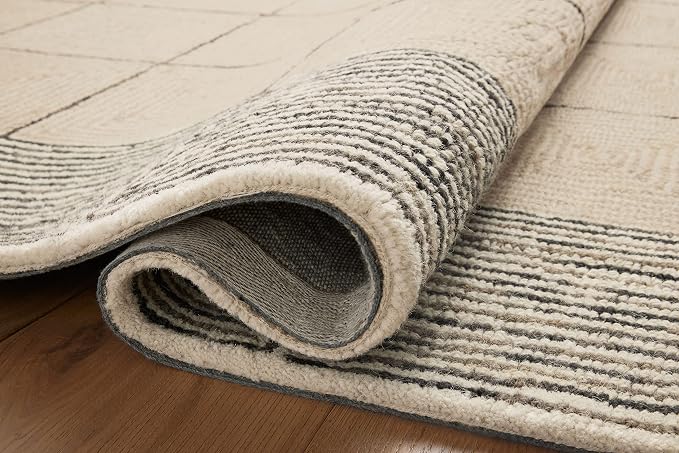 Loloi Chris Loves Julia Francis Collection FRA-02 Cream/Black 2'-6" x 7'-6" - Image 10