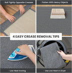 IOHOUZE Washable Runner Rug 3x8 Non Slip Rubber Backed Wide Hallway Runner - Image 2
