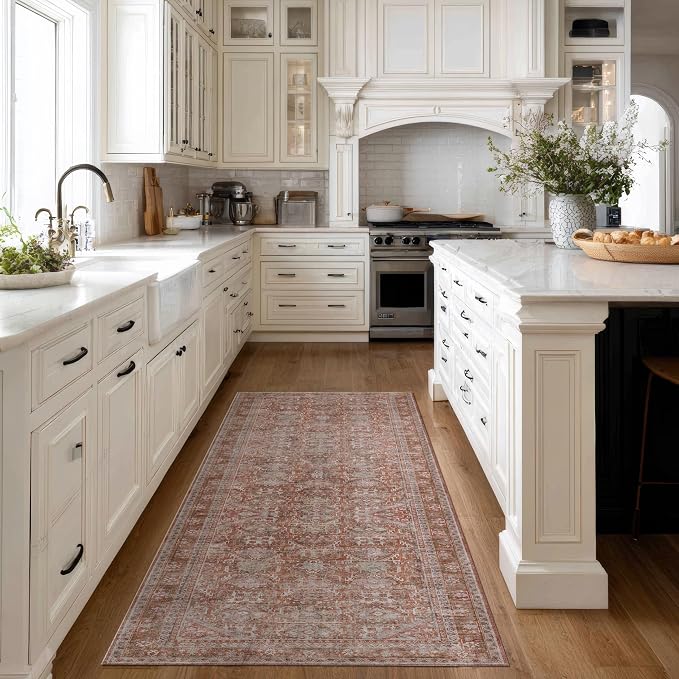 Kuden 2'6"x12 Runner Rug, Machine Washable Area Rug by KudenRugs
