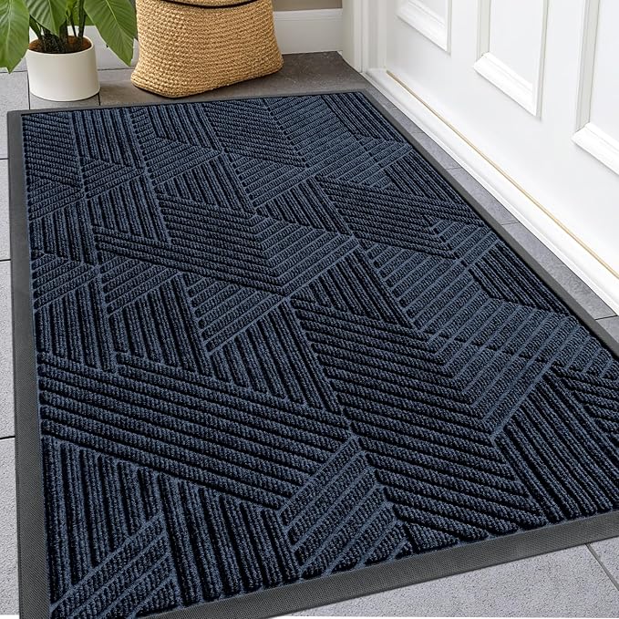 Kitinjoy Front Door Mat Outside Entrance, Sturdy Natural Dirt Trapper, Heavy by Kitinjoy