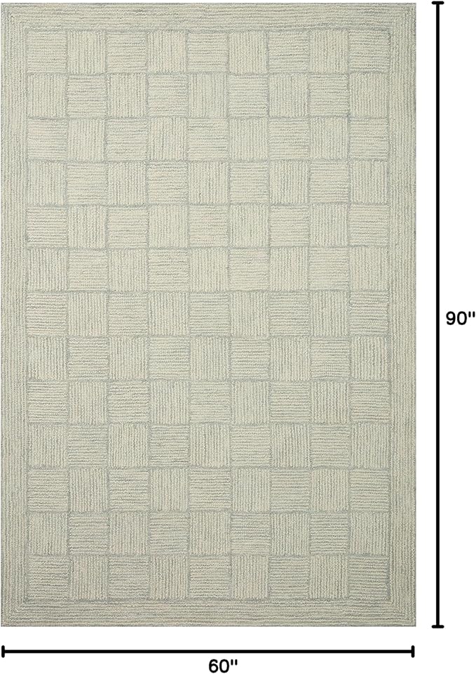 Loloi Chris Loves Julia Francis Collection FRA-03 Silver/Sky 5'-0" x 7'-6" Area - Image 2