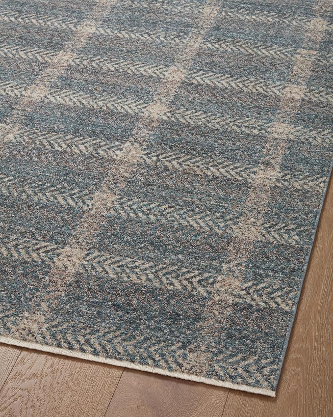 Loloi Angela Rose Ember Collection EMB-03 Blue/Beige 11'-6" x 15'-7" Area Rug - Image 6