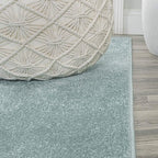 Eyely UES100S-6OV Supersoft Haze Solid Low-Pile Indoor Area Rug, Minimalist - Image 5