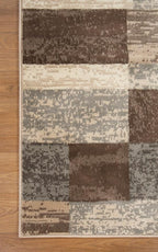 SUPERIOR Indoor Area Rug, Jute Backed, Modern Geometric Patchwork Floor Decor - Image 5