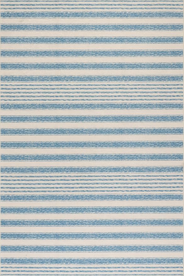 Dash & Albert Vion Blue Machine Washable Rug, 9.5 X 13.5 Feet by DashAlbert