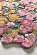 Cassia Wool Viscose Area Rug – 5’ x 8' – Handmade Wool Area Rugs –Multi – Rugs by Unknown