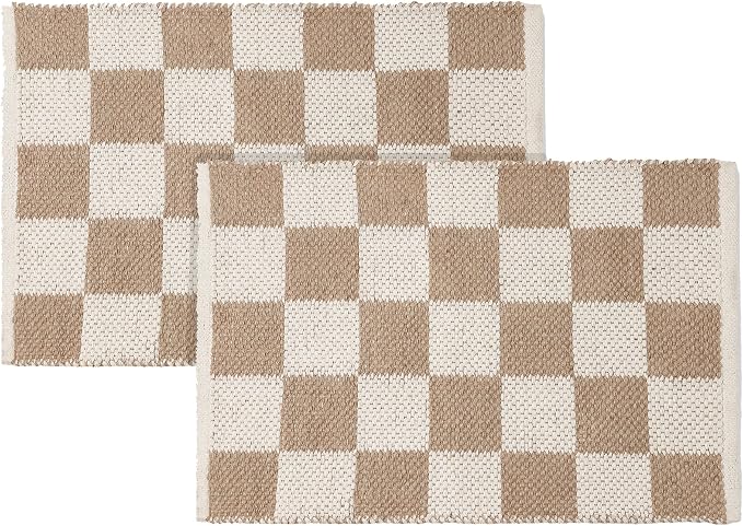 REDEARTH · Jute Cotton Area Rug, Sustainable Handwoven, Non-Shedding, Soft & by REDEARTH