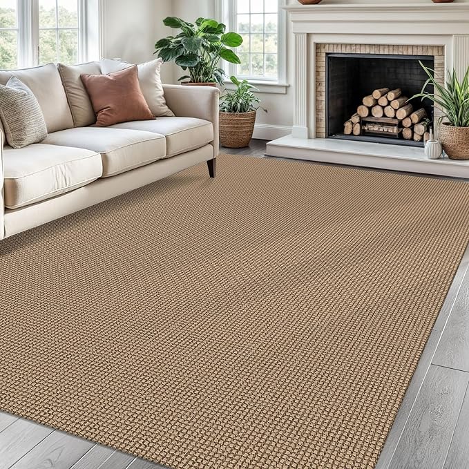 Braided Area Rug 6x9 Ft Washable Rugs by Ivissy