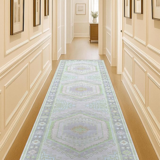 Fame Living Washable Area Rug. Modern Farmhouse. Vintage. Turkish. Bohemian. by FameLiving%7COushakRugs